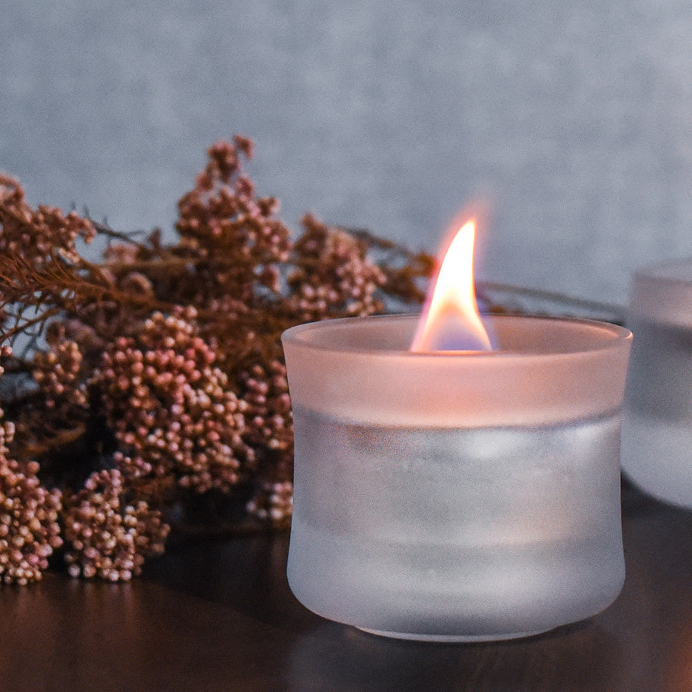 Mist Glass Candle Slim