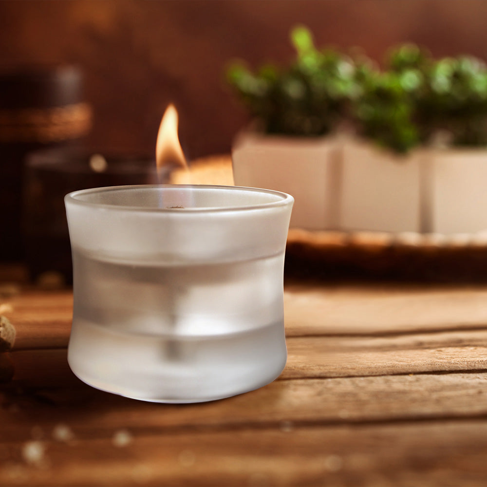 Mist Glass Candle Slim