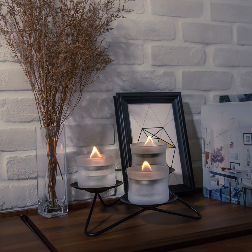 Mist Glass Candle Slim