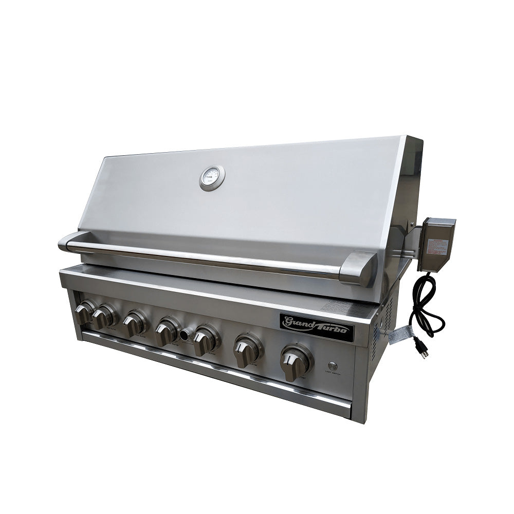 Grand Turbo 40-Inch 6-Burner Built-In BBQ Gas Grill