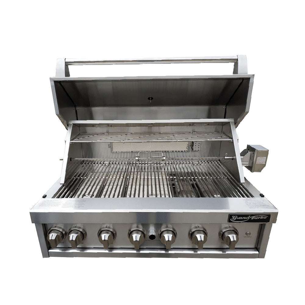 Grand Turbo 40-Inch 6-Burner Built-In BBQ Gas Grill