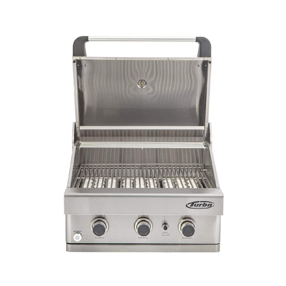 Turbo 26-Inch 3-Burner Built-In BBQ Gas Grill