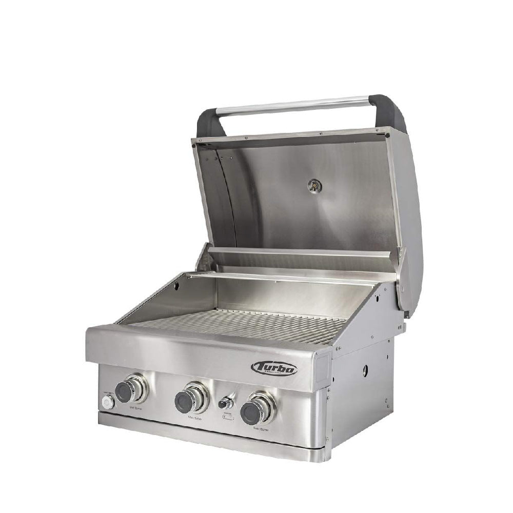 Turbo 26-Inch 3-Burner Built-In BBQ Gas Grill