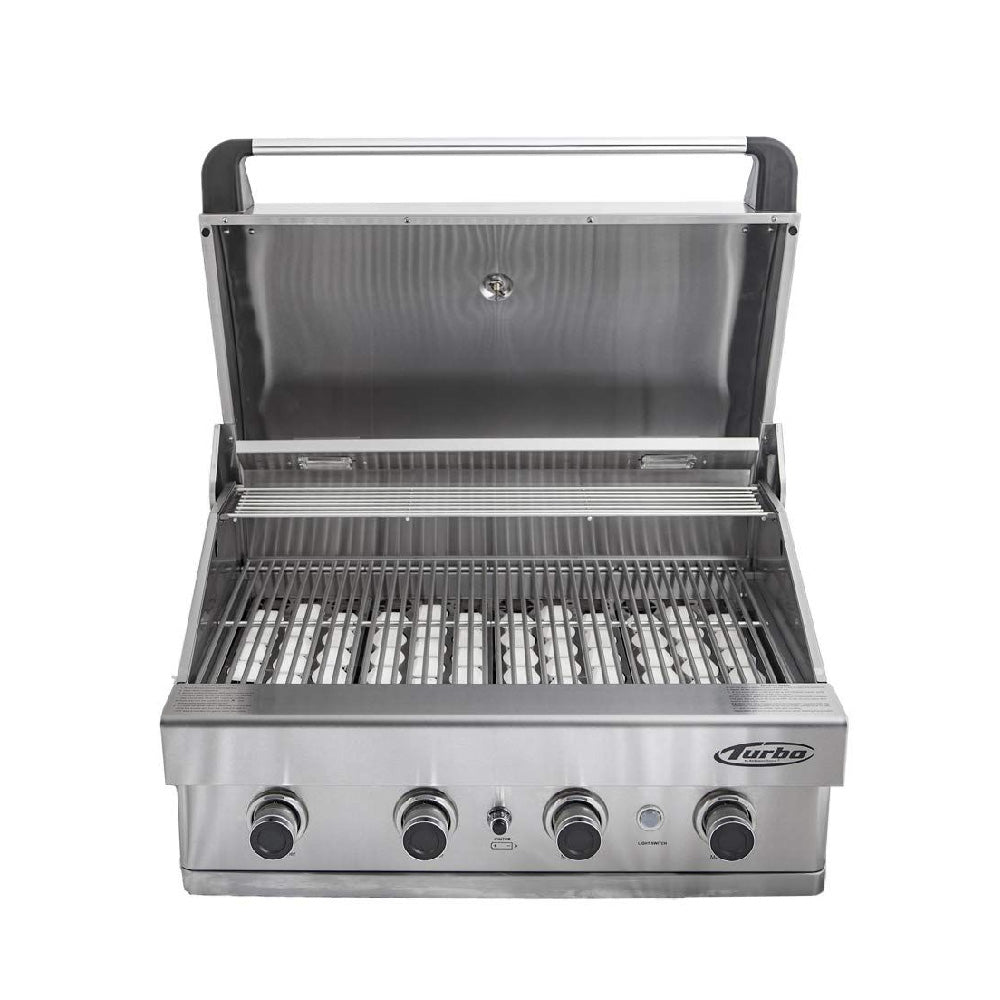 Turbo 32-Inch 4-Burner Built-In BBQ Gas Grill